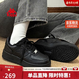 卡帕（Kappa）黑色女鞋冬季2025新款增高鞋子女百搭休闲运动板鞋女 黑色 35