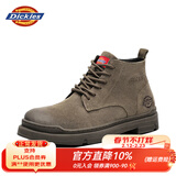 Dickies马丁靴男靴2025秋冬靴子男英伦风短靴加绒百搭高帮男鞋情侣工装靴 驼色【男女款】 40