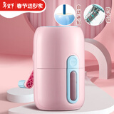 得力（deli）卷笔刀手摇铅笔削笔器铅笔刀小学生刨笔机儿童卡通自动进铅转笔刀美术生可用削笔刀 【省力款-上部进铅】公主粉