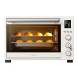 美的（Midea）家用多功能电烤箱PT4012W  40L大容量/精准控温/搪瓷内胆/热风循环/旋转烤叉