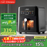 西屋（Westinghouse）空气炸锅全金属内腔免翻面可视化6L大容量多功能炸烤箱一体 WKZ60G20