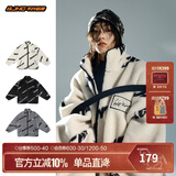 BJHG不计后果冬美式加厚仿羊羔绒棉服男潮宽松保暖毛绒情侣棉衣外套女 白色 2XL