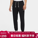 耐克NIKE男运动裤春秋保暖针织束脚休闲卫裤CK6366-010黑XL