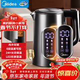 美的（Midea）电热水壶烧水壶自动断电316L母婴级不锈钢1.7L大容量家用恒温多段调温彩屏触控冲奶年货SHE1750
