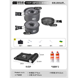 探险者（TAN XIAN ZHE）户外锅具野炊锅具全套露营锅具套装户外烧水壶卡式炉锅具三件套 3-5人套锅+暮色炉+2气券(赠品）