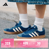 adidas「T头鞋」VL COURT复古休闲板鞋德训鞋男女阿迪达斯轻运动   深蓝/暖香草色/灰蓝 (推荐女生买小半码)   41
