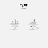APM Monaco【38女神节礼物】六芒星银耳钉女银耳饰时尚饰品送女友 经典六芒星银耳钉