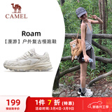 骆驼（CAMEL）漫游复古慢跑鞋女户外运动鞋子 K23S09L7014-1 米白/香芋紫 40