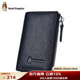 暇步士（Hush Puppies）钥匙包男高端植鞣皮车钥匙包真皮卡包钱夹休闲证件包生日礼物