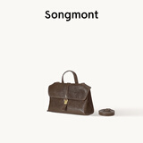 Songmont山下有松植鞣羊皮山行随游mini小挎包单肩斜挎手提通勤邮差礼物 松木棕 现货