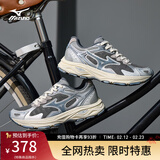 美津浓（MIZUNO）RACER S 软底轻便运动跑步鞋男女同款缓震透气休闲慢跑鞋 19/渣渣灰 40.5 (260mm)
