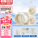 潜水艇（Submarine）厨房卫生间止逆阀经典款防味阀 排风扇止回阀防烟宝 一厨两卫套装