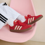 adidas「T头鞋」VL COURT复古休闲板鞋德训鞋男女阿迪达斯轻运动   浅猩红/暖香草色/黄色 (推荐女生买小半码)   40