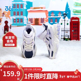 361°儿童棉鞋25冬男女童3-14岁加绒保暖革面户外运动鞋 蓝30