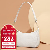 高尔夫（GOLF）单肩包女牛皮女士包包腋下包包女包复古法棍包手提包女情人节礼物