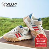 SNOOPY史努比童鞋男童运动鞋儿童百搭耐磨跑鞋单网透气休闲鞋3811米灰28
