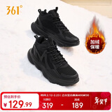 361°运动鞋女秋冬季高帮加绒保暖棉鞋厚底休闲跑步鞋子女682442235A-6