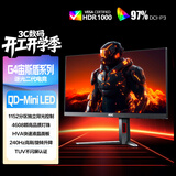 AOC 27英寸2K240Hz 1152分区QD-MiniLED HVA Black HDR1000 快速液晶1ms游戏电竞显示器 逐光Q27G4ZMN