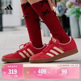 adidas「T头鞋」VL COURT复古休闲板鞋德训鞋男女阿迪达斯轻运动   浅猩红/暖香草色/黄色 (推荐女生买小半码)   41