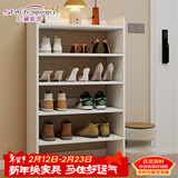 时黛家居鞋柜实木生态板家用鞋架门口多层隔板楼道口入户简易收纳柜子