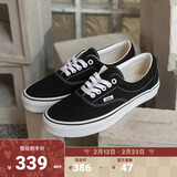 VANS范斯官方 经典款Era黑色经典街头风男鞋女鞋帆布鞋 黑色 34.5
