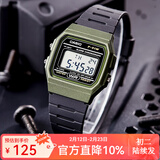 卡西欧手表 时尚简约复古小方块 潮流运动百搭电子表学生表考试表 F-91WM-3A