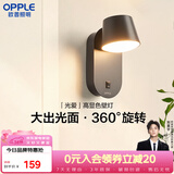 欧普照明（OPPLE）光爱壁灯黑高显色卧室床头过道走廊楼梯户外温馨墙灯柔和大发光面