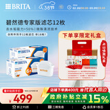 碧然德（BRITA）家用净水壶 滤水壶滤芯 MAXTRA+LE 专家滤芯 12枚装（本品加附件6个共计12个非18枚）