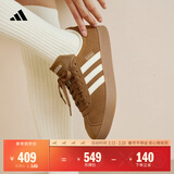 adidas「T头鞋」VL COURT复古休闲板鞋德训鞋男女阿迪达斯轻运动   岩层青铜色/乳白色/黄色 (推荐女生买小半码)   39