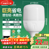 FSL佛山照明大功率LED灯泡30W节能灯具E27螺口6500K白光柱形