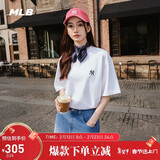 MLB短袖男女情侣纯色简约休闲圆领T恤时尚新款3ATSB0253-50WHS-M