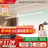 好太太隐形晾衣架电动晾衣机隐藏式自动智能升降阳台嵌入式晒衣架 D-3198：2.4米单杆被杆+照明语音