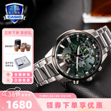 卡西欧（CASIO）商务休闲皮带钢带手表男日韩腕表防水石英男士手表送男友新年礼物 EFR-303DB-3AVUPR