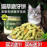 HELLOJOY猫咪零食猫草饼干鱼油小鱼干120g成猫幼磨牙洁齿营养小猫猫用薄荷