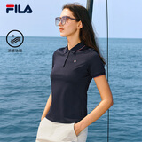 FILA 斐乐官方领航POLO短袖T恤女2026夏凉感透气商务休闲针织POLO衫