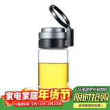 希诺单层玻璃杯大容量便携提环运动水杯男过滤泡茶杯子XN-9075 530mL