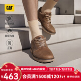 卡特（CAT）休闲皮鞋男士复古工装轻户外软牛皮防滑通勤鞋P725212N3AMC29 浅褐 41