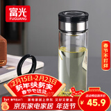 富光尚宇系列单层闷茶玻璃杯 男女士水杯 高硼硅玻璃杯子泡茶杯600ml