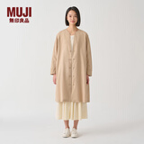 MUJIIDEE 女式 平纹 无领夹克衫女装外套  GAD02C4S 米色 M (155/80A)
