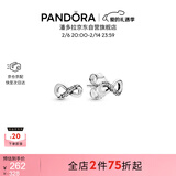 潘多拉（PANDORA）[情人节礼物]璀璨手绘爱心耳钉925银小巧简约时尚礼物