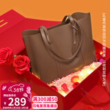 viney牛皮包包女包大容量托特包单肩包手提包生日三八38女神节礼物