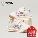 SNOOPY史努比童鞋儿童宝宝运动鞋男女童秋季软底学步机能鞋3827米粉21