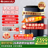 格力（GREE）【除湿净化一体机】除湿机抽湿机家用25升/天单间50㎡内空气净化UV除菌除潮防霉吸湿干衣DH25EPA1B