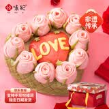 悦味纪 玫瑰心语胶东花饽饽礼盒1.2kg  花馍馒头 生日节日礼物 源头直发