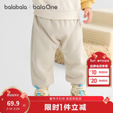 巴拉巴拉宝宝裤子男童长裤秋冬女童加绒裤婴儿pp裤外穿萌