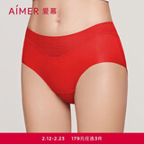 爱慕内裤女经典KiKi裤中腰三角裤轻薄净痕多色AM22100红色