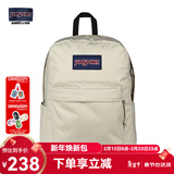 JANSPORT杰斯伯书包轻便双肩包男女旅行包简约背包电脑包学生校园 4QUTDH8奶漾-带侧边袋-25年