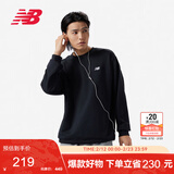 NEW BALANCE 卫衣男款简约休闲百搭运动套头衫MT41507 BK 2XL 