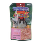 共度（Gong Du）仓鼠粮食腮鼠搬仓饲料小鱼干面包虫干水果干小宠食品食物饲料主粮 胡萝卜干(100g)