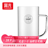 富光 耐热花茶杯防爆大容量玻璃杯带把 男女士咖啡杯办公水杯子家居馆